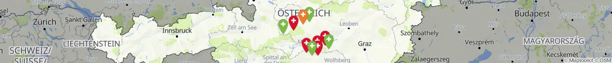 Map view for Pharmacies emergency services nearby Ranten (Murau, Steiermark)